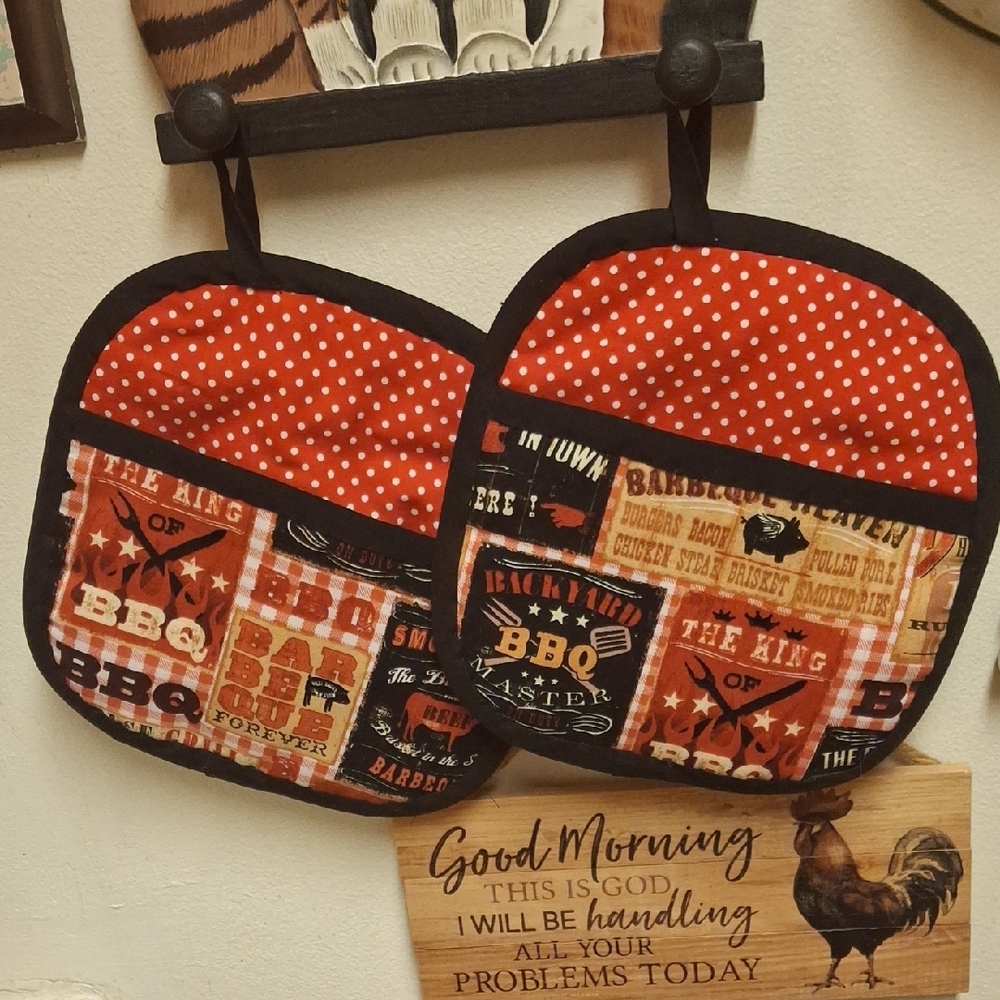 BBQ Themed Pot Holders